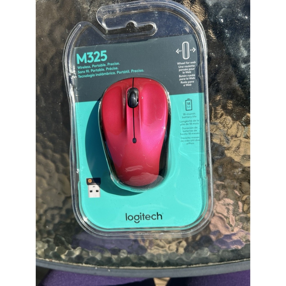 Logitech M235 Red Wireless Mouse 910003121 NEW